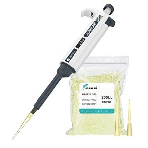 JOANLAB Adjustable Micropipette 20-200ul with Tips