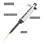 JOANLAB Adjustable Micropipette 20-200ul with Tips