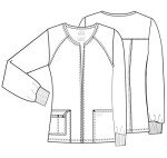 Cherokee Women's Core Stretch Warm Up Jacket - Black