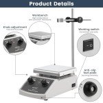 Magnetic Stirrer Hot Plate with Thermometer, 2000mL