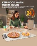 Electric Food Warming Mat with Adjustable Heat Settings