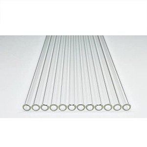 12-Piece 8-Inch Borosilicate Glass Tubes