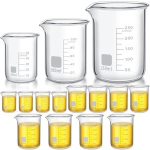 Tanlade 12 Pack Heavy Duty Glass Beakers