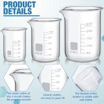 Tanlade 12 Pack Heavy Duty Glass Beakers