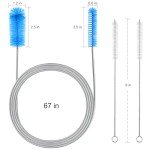 Flexible Long Drain Brush with 2 Straw Cleaners