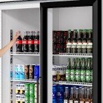 COTLIN 53" Commercial Display Refrigerator with 10 Shelves