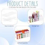 120 Pcs Test Tubes and Rack Set - Multicolor