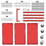 Heavy Duty 3-Tier Steel Rolling Cart - 400lbs Capacity