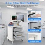 Mobile Medical Carts with Wheels and Drawers