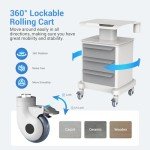 Mobile Medical Carts with Wheels and Drawers