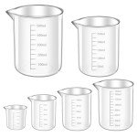 Clear Plastic Graduated Beaker Set - 6 Sizes