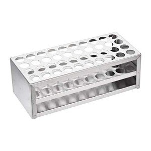 Stainless Steel Test Tube Holder Rack - 40 Holes
