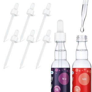 6 Glass Pipettes for Soda Stream Flavors