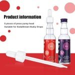 6 Glass Pipettes for Soda Stream Flavors