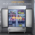 Coolski 54'' Commercial Stainless Steel Freezer