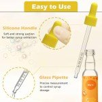 Bubly Drops Glass Dropper Pipettes - 3 Count