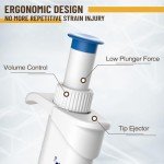 Adjustable 10-100μl Micropipette with Autoclavable Tips