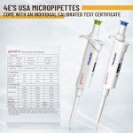 Adjustable 10-100μl Micropipette with Autoclavable Tips