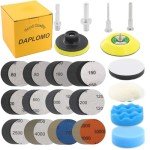 130pcs 3-Inch Wet Dry Sandpaper Set