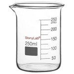 Stonylab 250 ml Graduated Glass Beaker with Spout