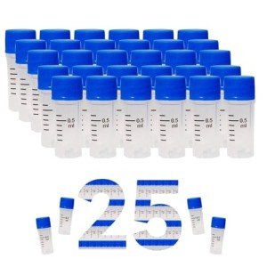 CryoKING 0.5ml Sterile Cryogenic Vials, 25 Pcs