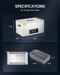 CREWORKS 22L Digital Ultrasonic Cleaner with Heater