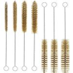 7-Piece Brass Wire Tube Brushes Set - 11 Inch