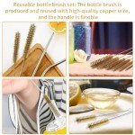7-Piece Brass Wire Tube Brushes Set - 11 Inch