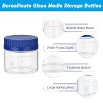 6-Pack 150ml Glass Bottles with Blue Caps