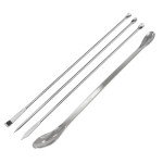 Zangc Stainless Steel Lab Sampling Spoon Set - 4PCS