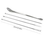 Zangc Stainless Steel Lab Sampling Spoon Set - 4PCS