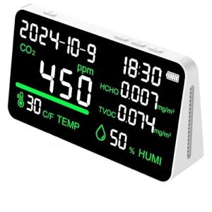 7-in-1 Rechargeable Air Quality Monitor & Tester