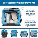 ECR4Kids Mobile Storage Rolling Cart with Organizer Bag