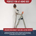 Hazmat Suits 25-Pack, Large, Disposable Coveralls