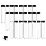 40ml Glass Test Tubes with Screw Caps - 24PCS