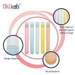 Okulab Plastic Test Tubes with Caps, 50pcs