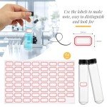 40ml Glass Test Tubes with Screw Caps - 24PCS