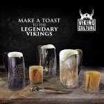 Viking Style Ox Horn Mug & Shot Glass Set