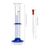 250ML Thick Glass Graduated Cylinder with Dropper