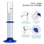250ML Thick Glass Graduated Cylinder with Dropper