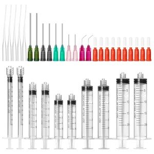 Blunt Tip Glue Applicator Syringe with Cap