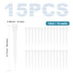 LVDALAB 10ml Autoclavable Pipette Tips, 15 Pcs