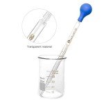 4-Pack Graduated Glass Pipettes with Rubber Caps