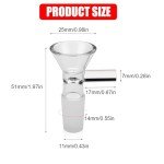 12 Pcs Glass Funnels with Handle for Lab Use