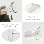 12 Pcs Glass Funnels with Handle for Lab Use