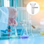 12 Pcs Glass Funnels with Handle for Lab Use
