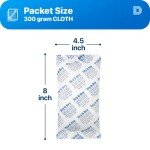 300g Silica Gel Packets - Rechargeable Desiccant
