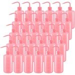 Lallisa 24-Piece 500ml Pink Squeeze Bottles Set