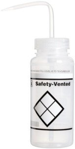Safety-Vented 2-Color Wide-Mouth Wash Bottles 500ml