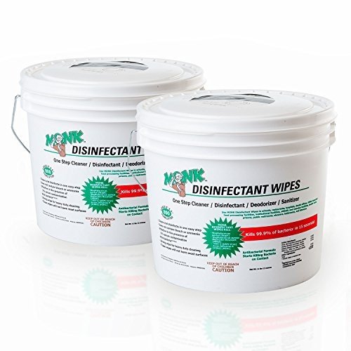 MONK Disinfectant Wipes - 1600 Count, 2 Buckets